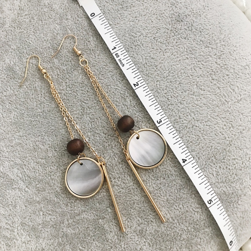 ⭐️Geometric Shell Earrings - Picture 5 of 5
